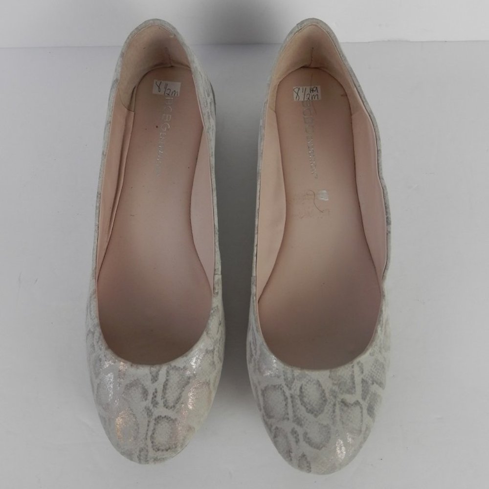 BCBGeneration Snakeskin Print Ballerina Flats